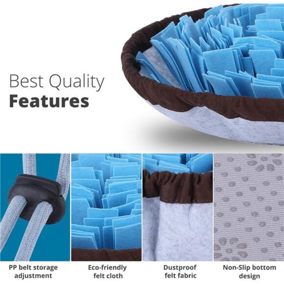 Adjustable Snuffle Mat for Dogs Large Breed,Puzzle Toys SmallDog Enrichment Toys - Picture 4 of 8